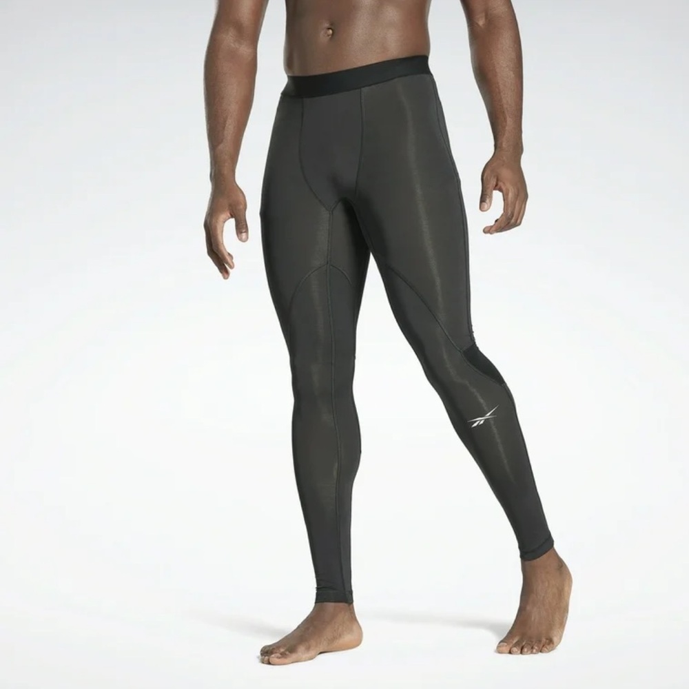Reebok Speedwick Legging Men’s M Compression Tights Gray